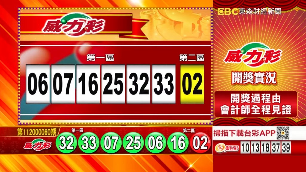 威力彩 - 第11200060期 