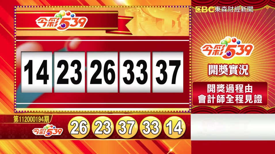 今彩539 - 第112000194期