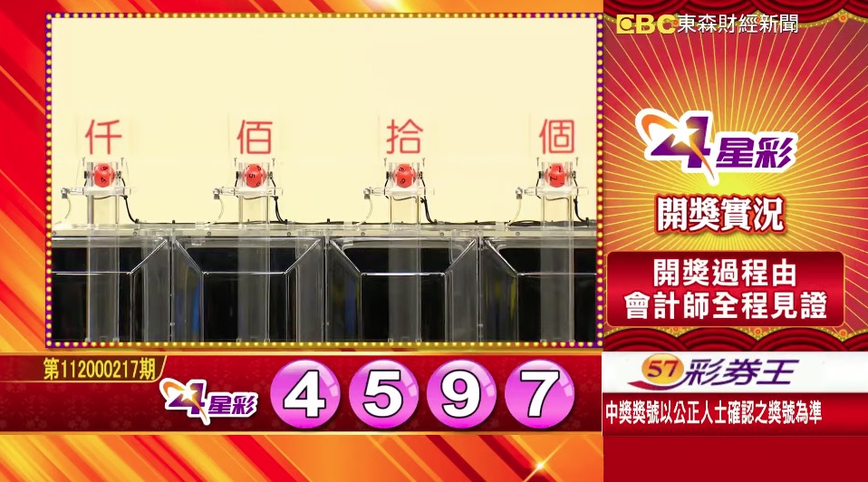 雙贏彩 - 第112000217期